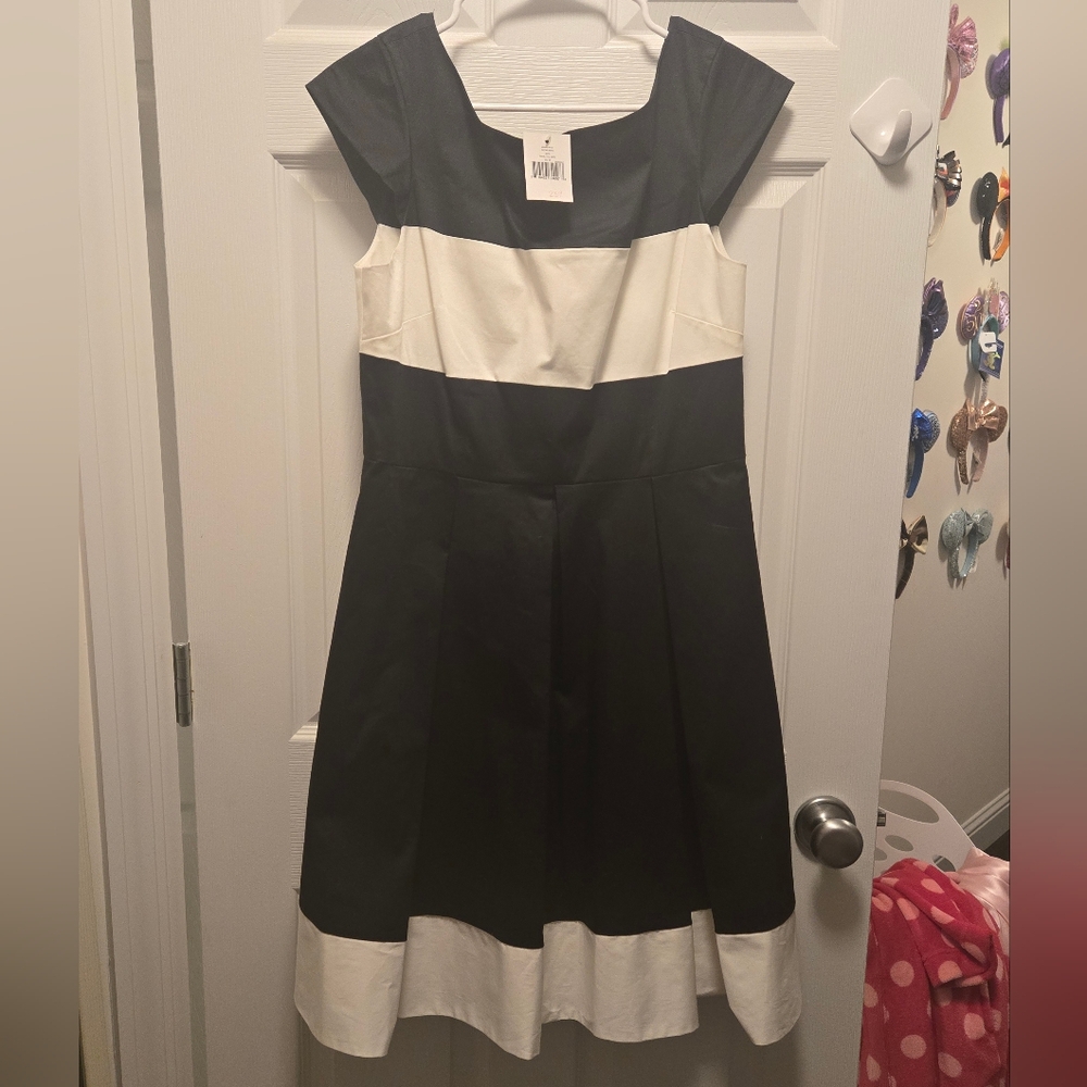 Kate Spade Adette Black and Cream Dress